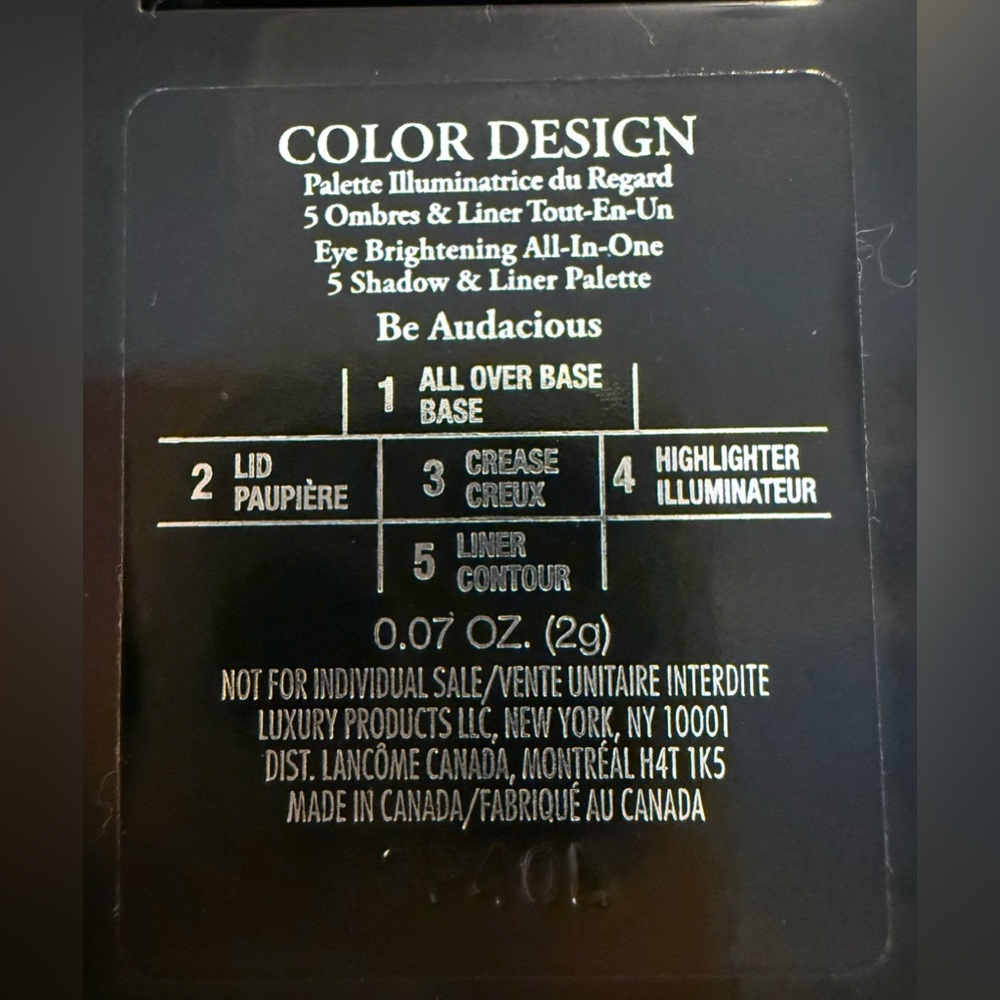 *NWOT* Lancôme Mini Eyeshadow Palettes (Lancôme Loves Women Cool & Be Audacious) - Picture 10 of 10